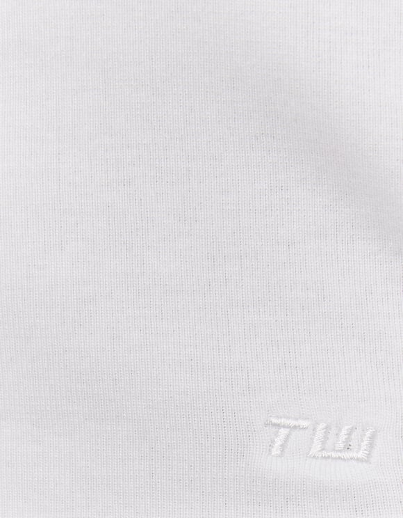 Tally Weijl White Basic T-Shirt WHITE side view