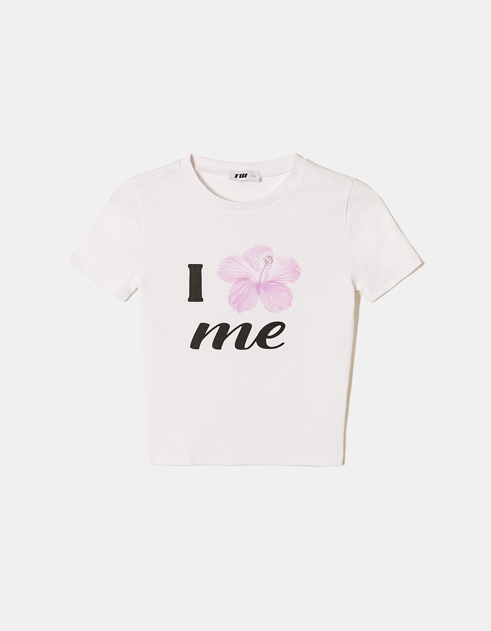 White T-Shirt With Print