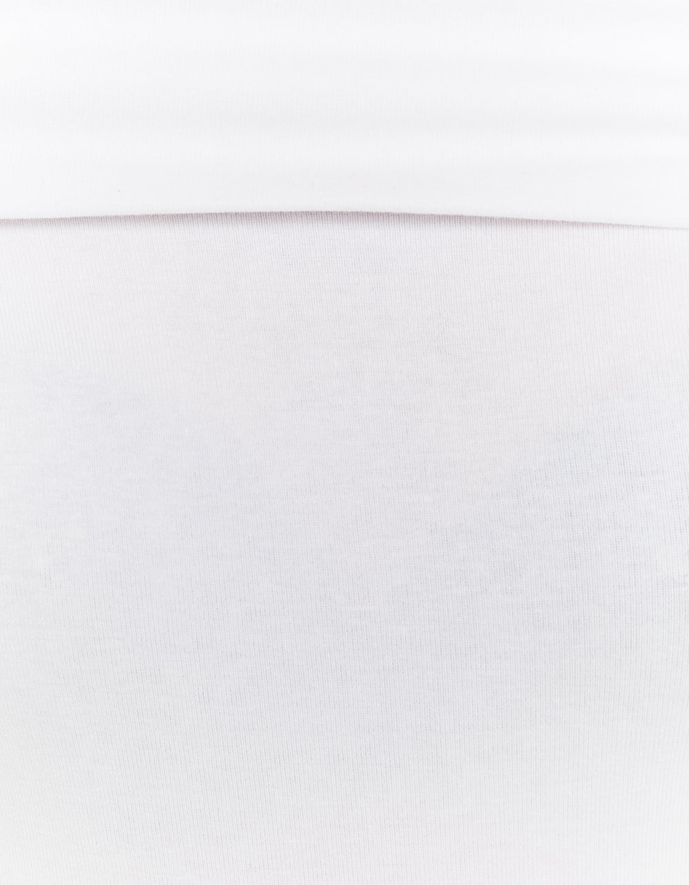 Ladies White Off-Shoulder Basic Top-Close Up View