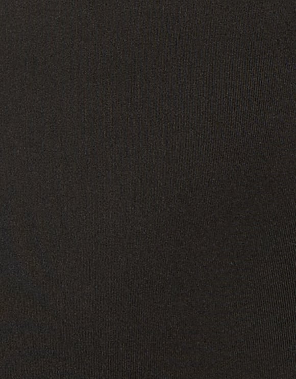 Ladies Ladies Black Long Sleeve Basic T-Shirt--Close Up View