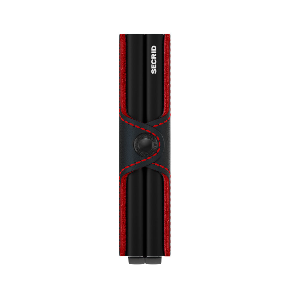 SECRID Twinwallet- Black/Red Black/Red back view