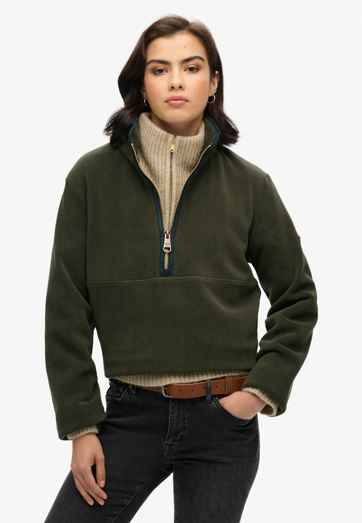 Estate Half Zip Fleece-Surplus Goods Olive Green