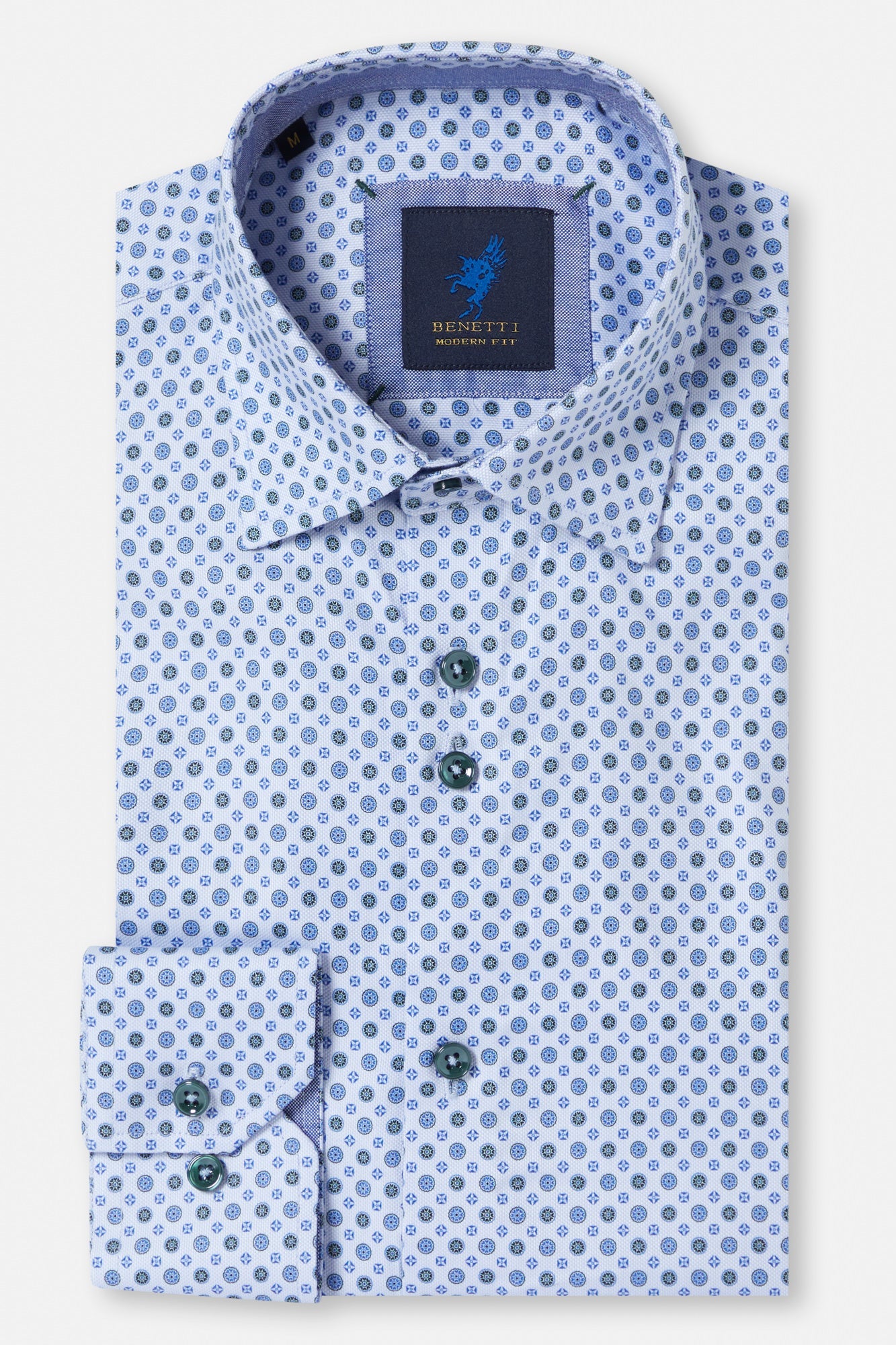 BENETTI Tauton Sage Shirt Sage front view