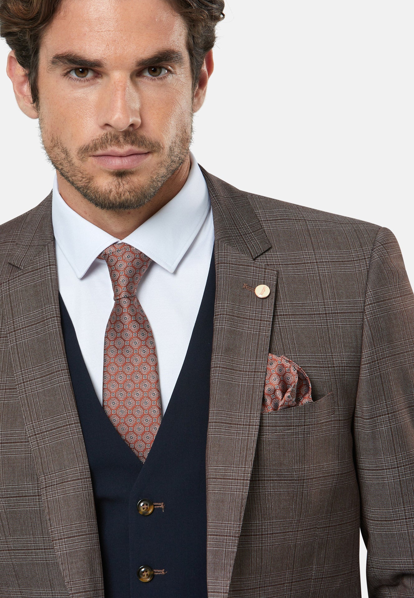 Men's Trump Seal 3 Piece Suit-Closer View