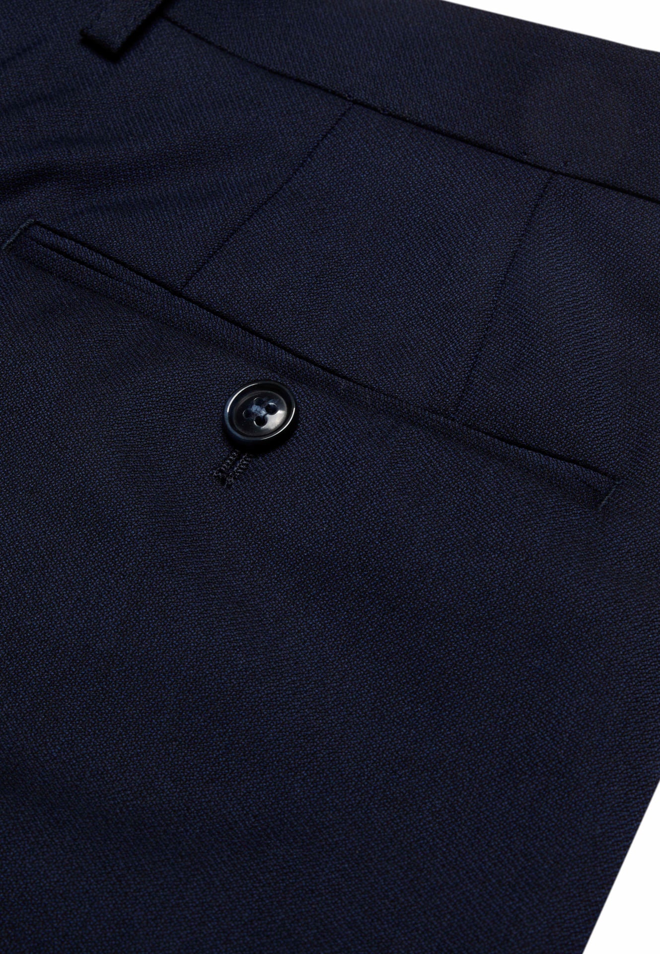 Men's Valley Navy Trousers-Back Pocket View