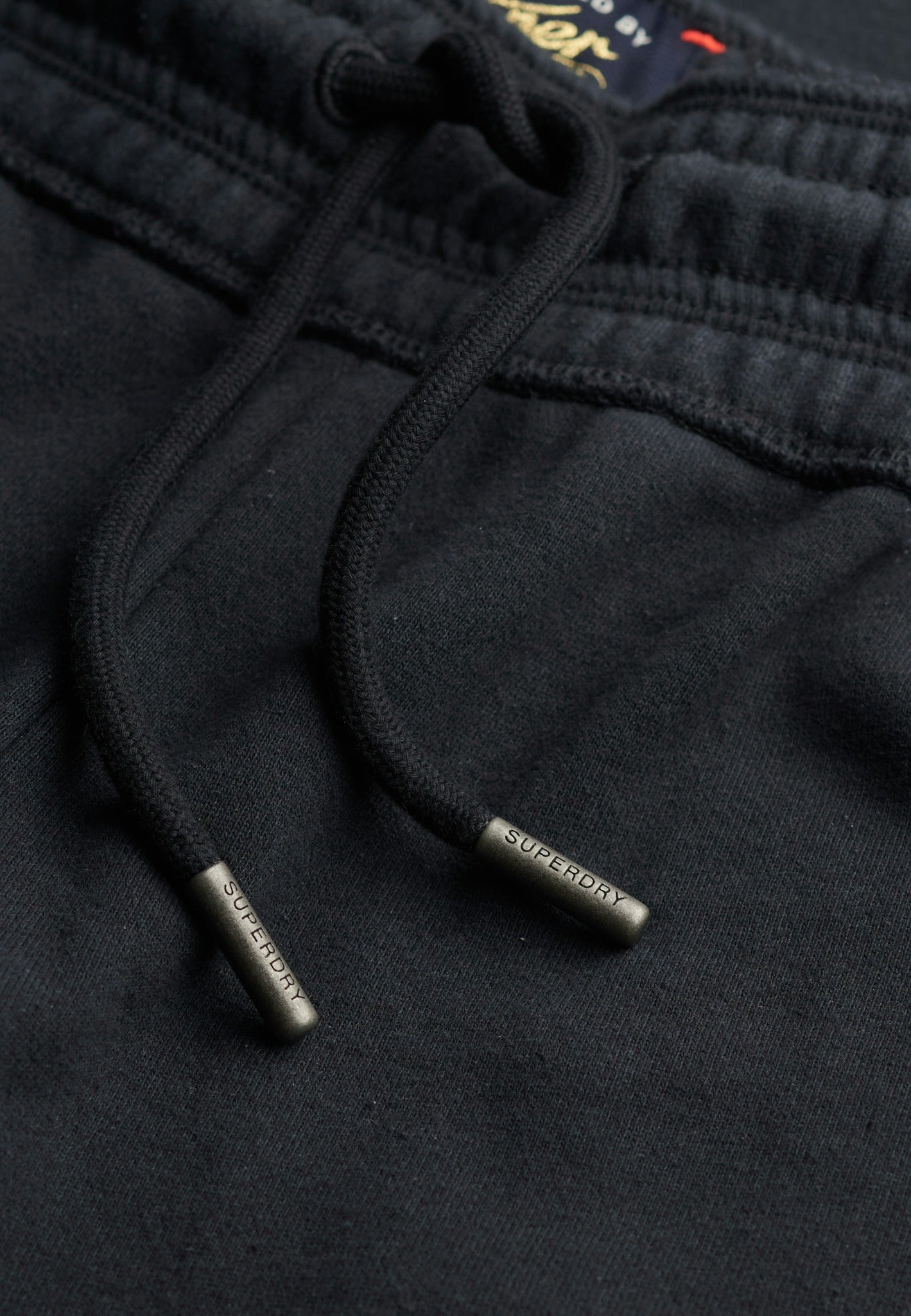 Superdry Athletic Print Flare Jogger in Eclipse Navy drawstring waistband