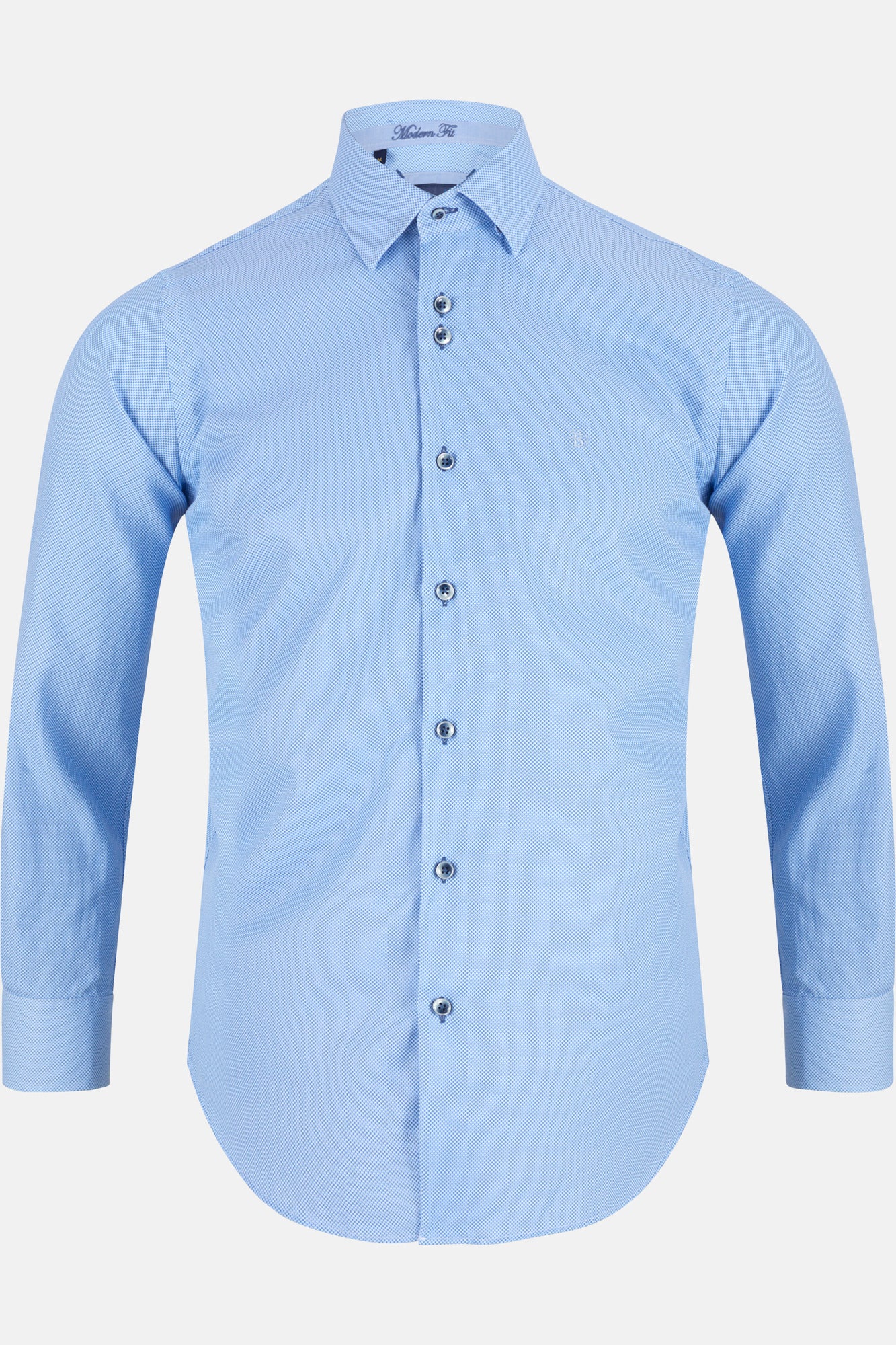 Men's Yang Long Sleeve Blue Shirt