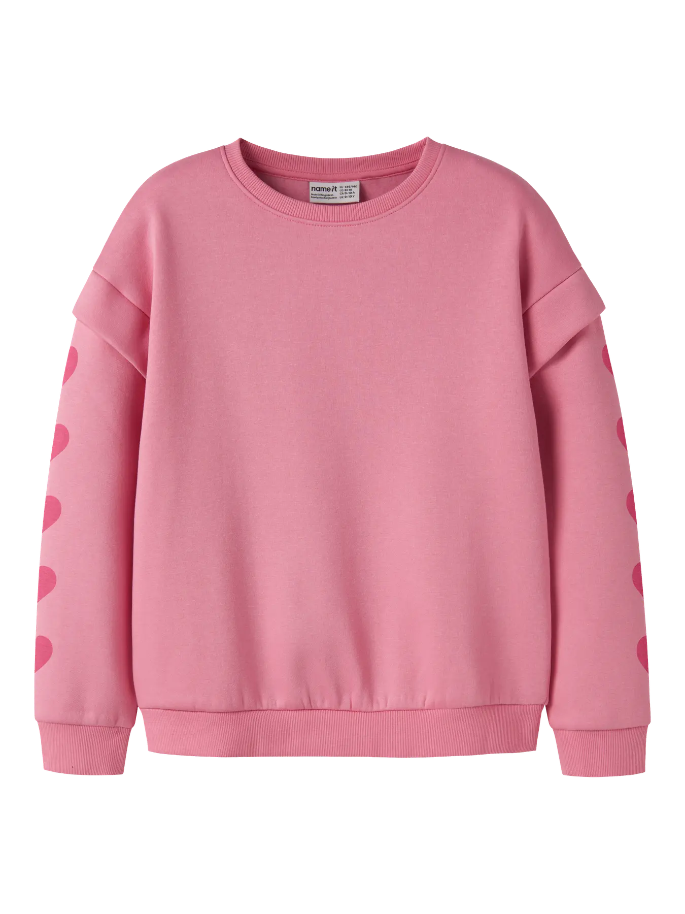 NAME IT Girls Limonna Sweatshirt in Flowering Ginger front product view