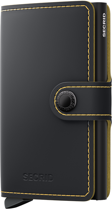 Secrid Matte Black/Ochre Miniwallet