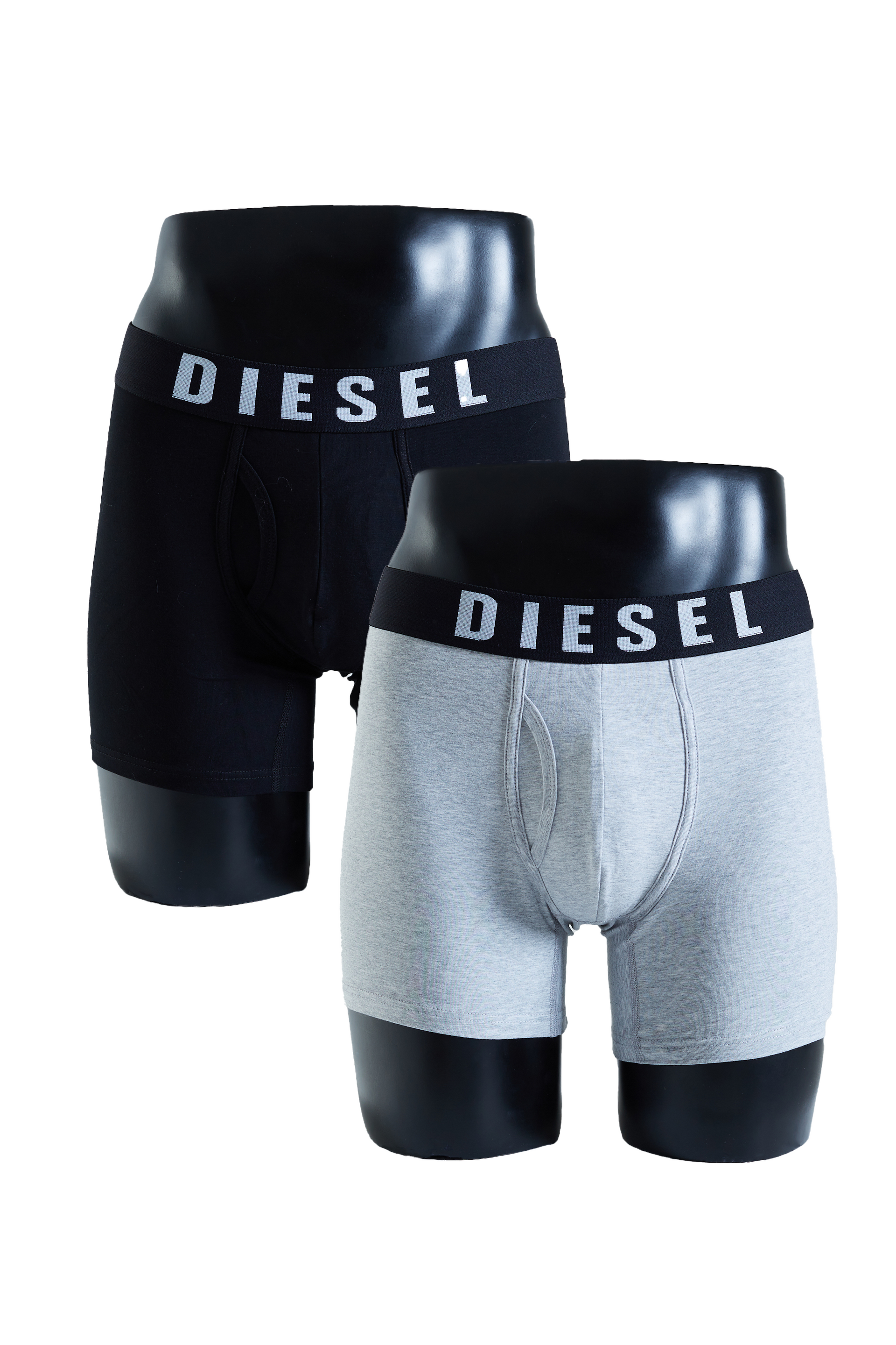 Diesel Bradford Black/Pebble Boxers Black/Pebble front view