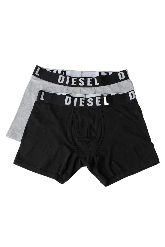 Diesel Bradford Black/Pebble Boxers Black/Pebble model front view