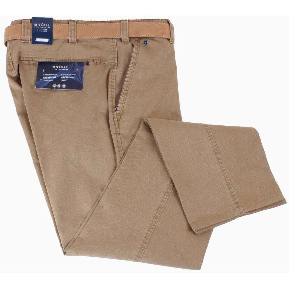 BRUHL Catania Putty Chinos Putty model front view
