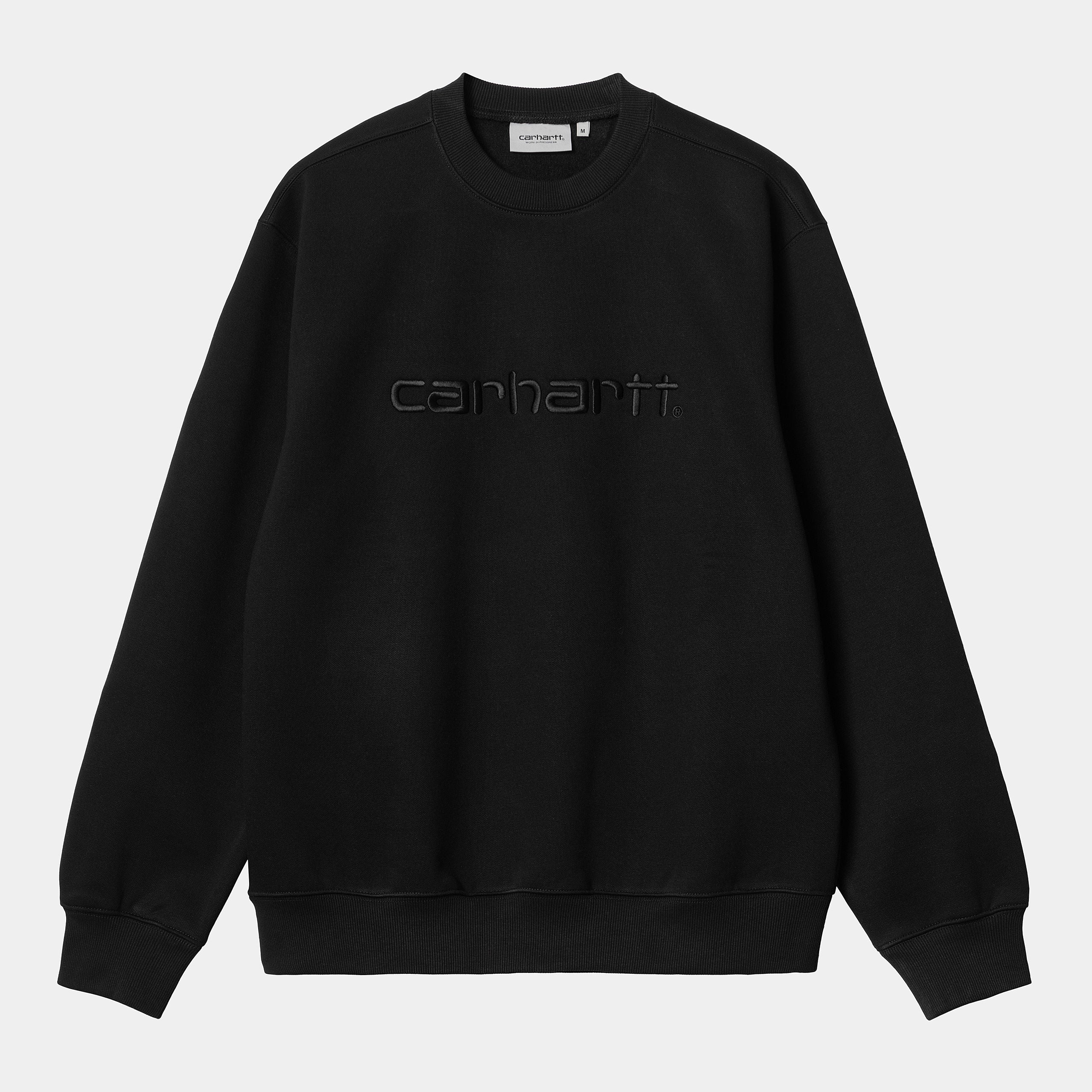 Men's Carhartt Sweat-Black / Black-Front View