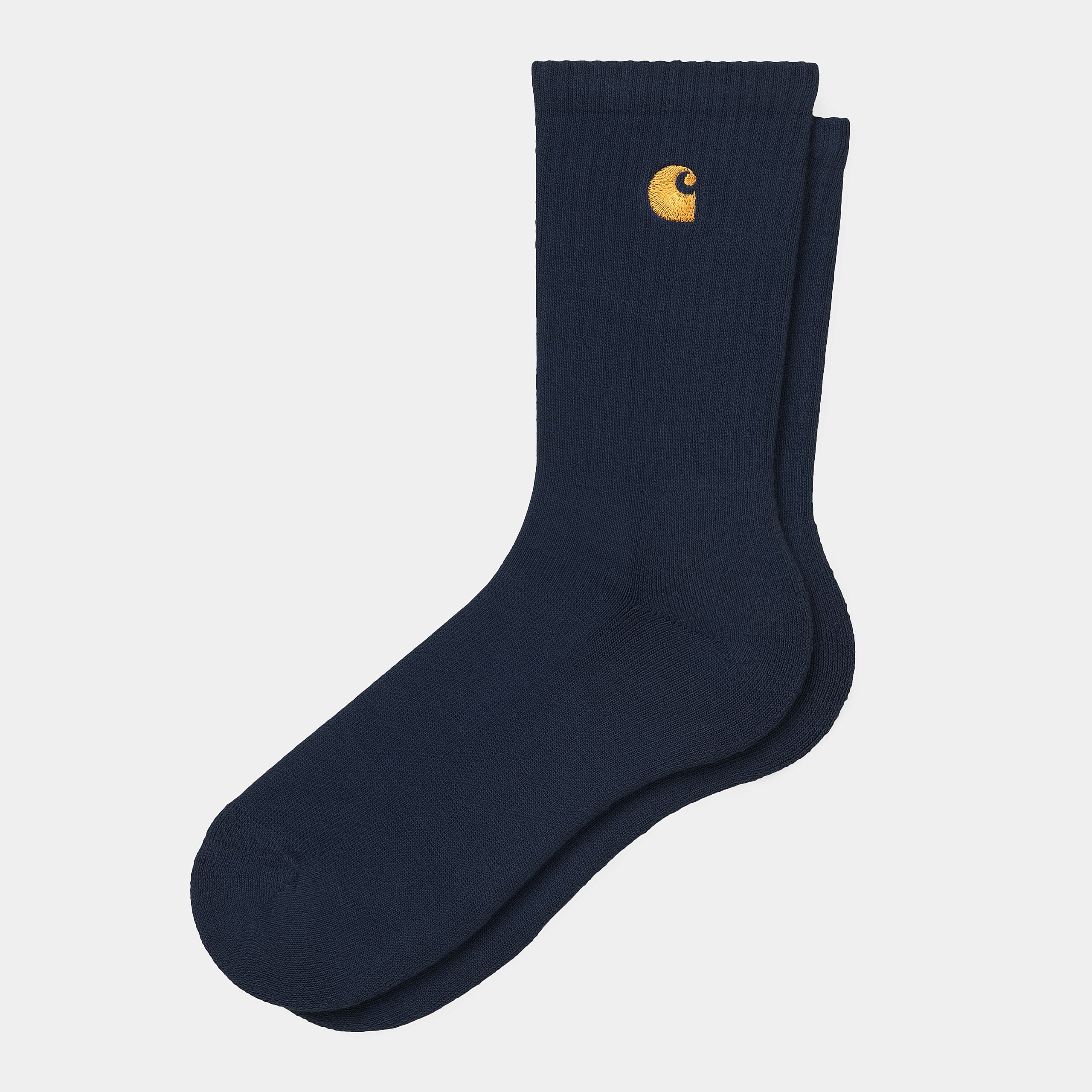 Men's Chase Socks-Dark Navy / Gold-Front View