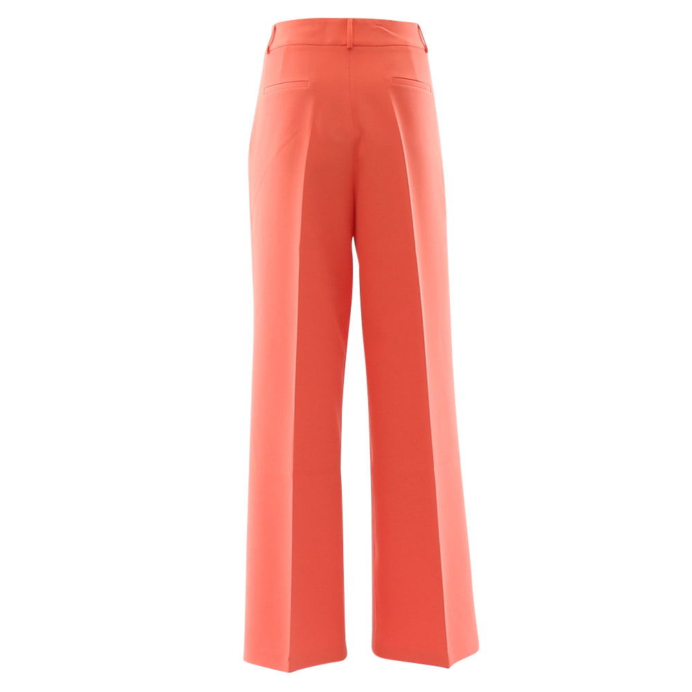 Ghost back view of women's coral trousers
