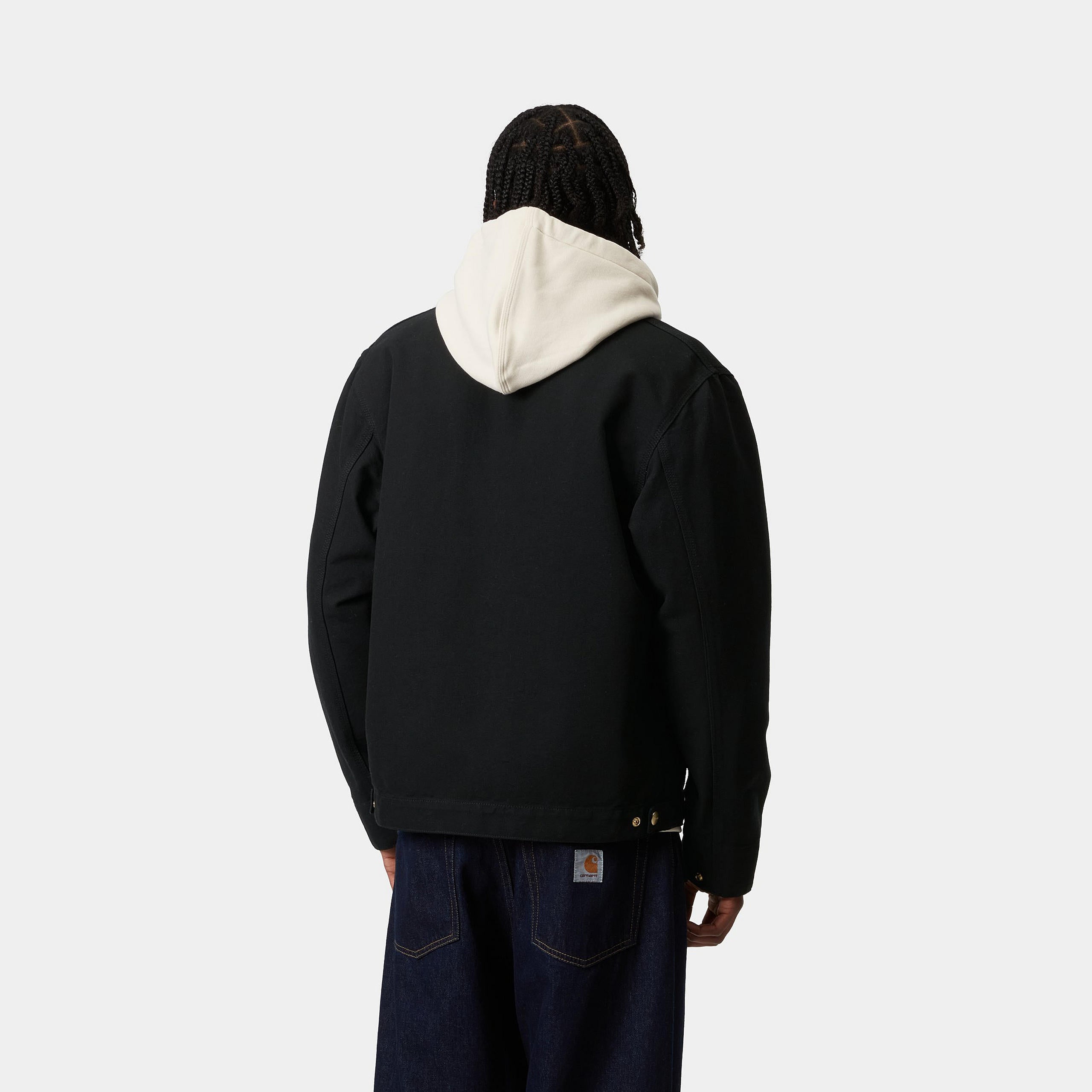 Back view of Carhartt Detroit jacket in black