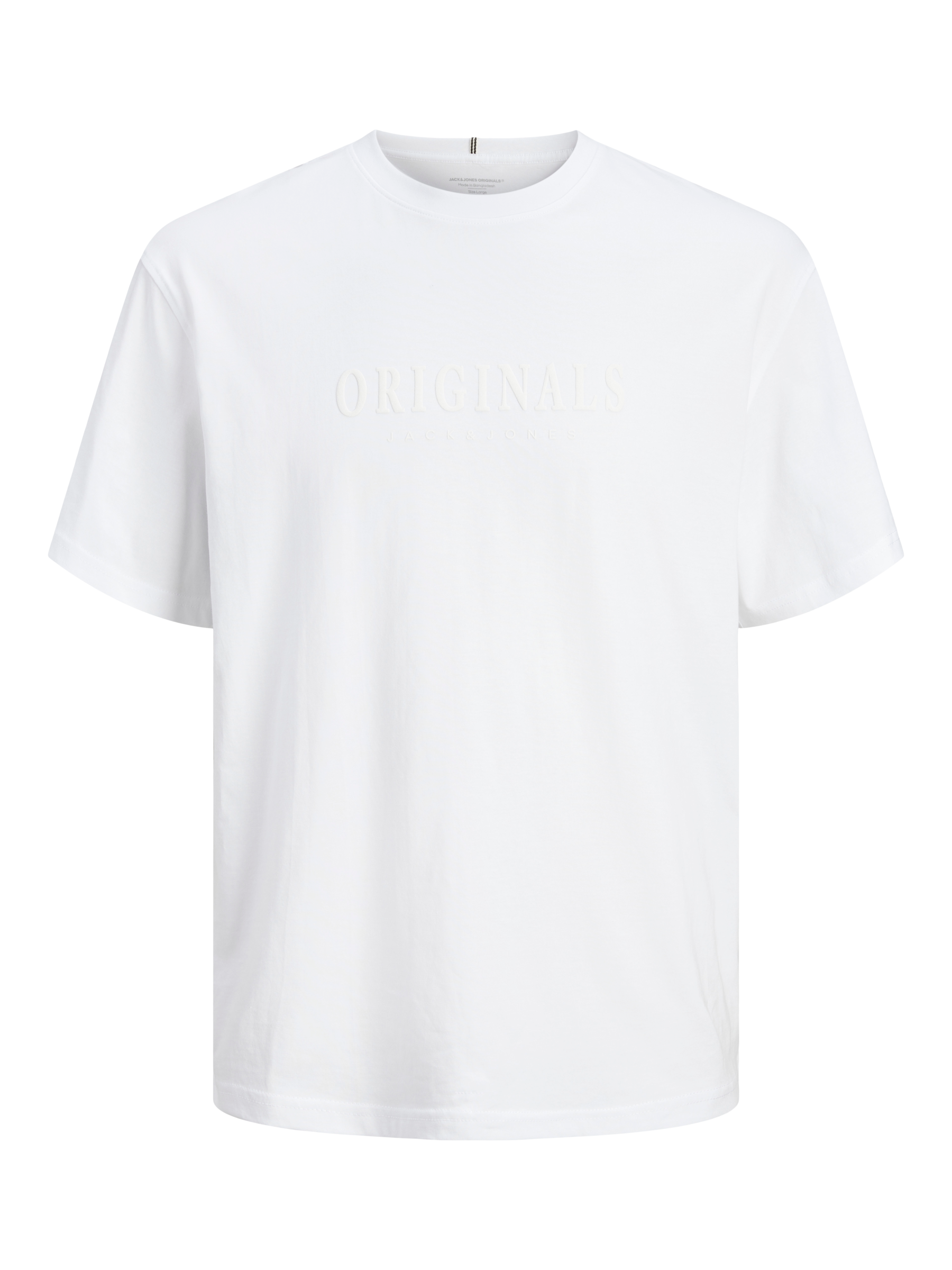 JACK JONES ORIGINALS Frederiksberg Tee Short Sleeve Crew Neck-Bright White Bright White side view