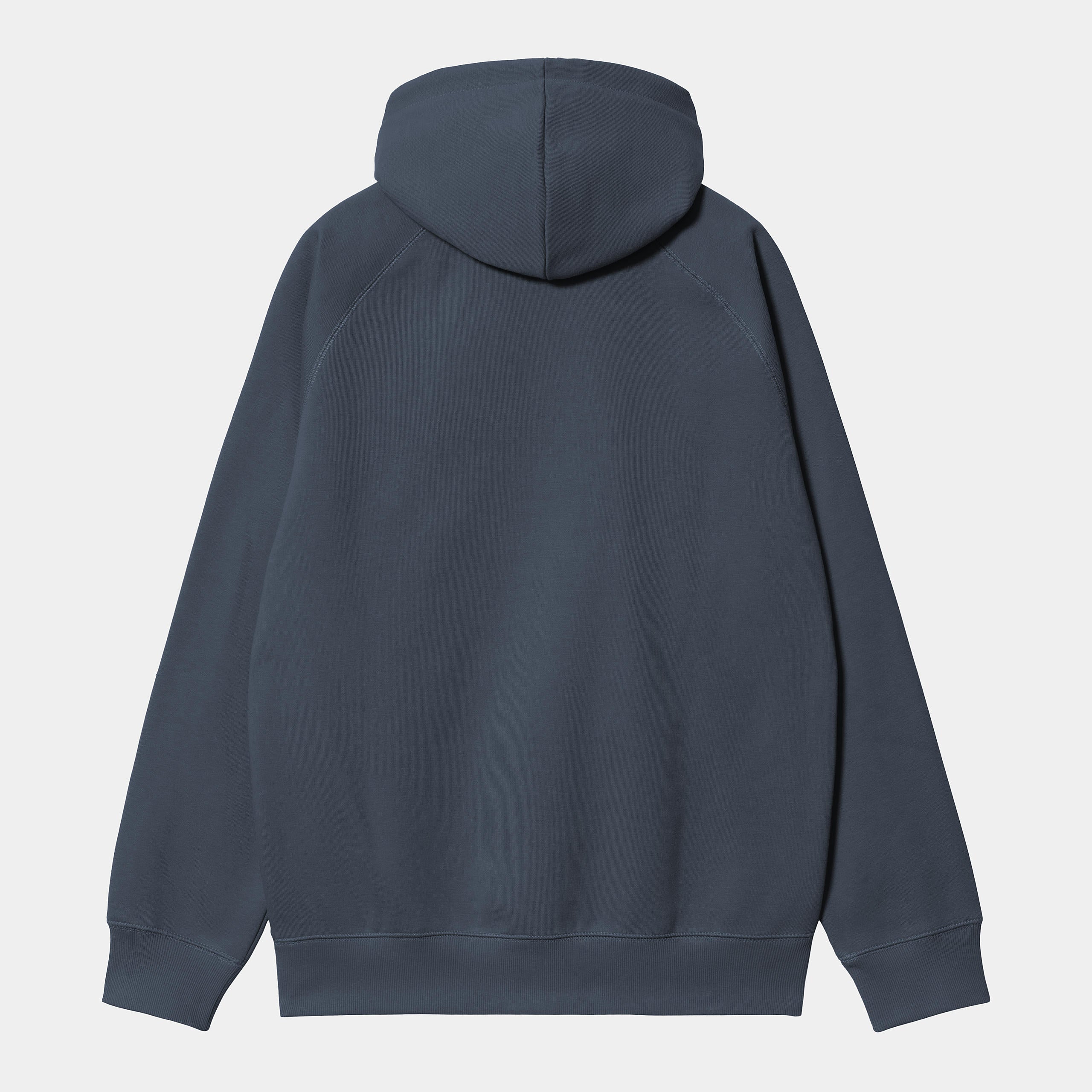 Carhartt WIP Hooded Chase Sweat-Dusky Blue / Gold Dusky Blue / Gold model front view
