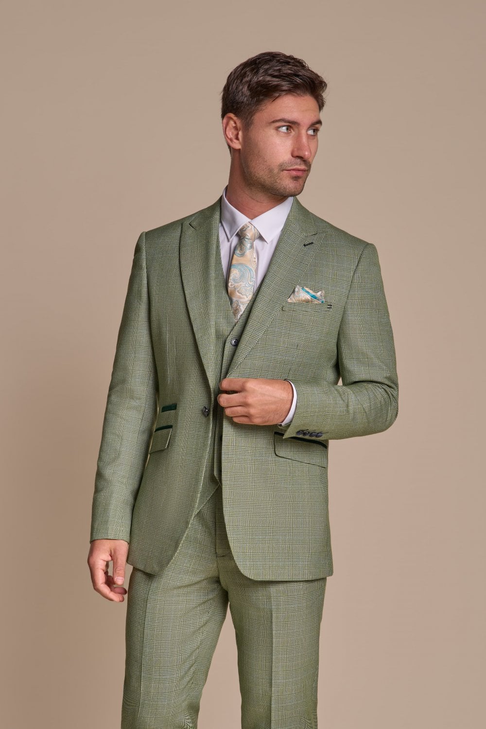 Men's Caridi Blazer - Sage-Model Front View