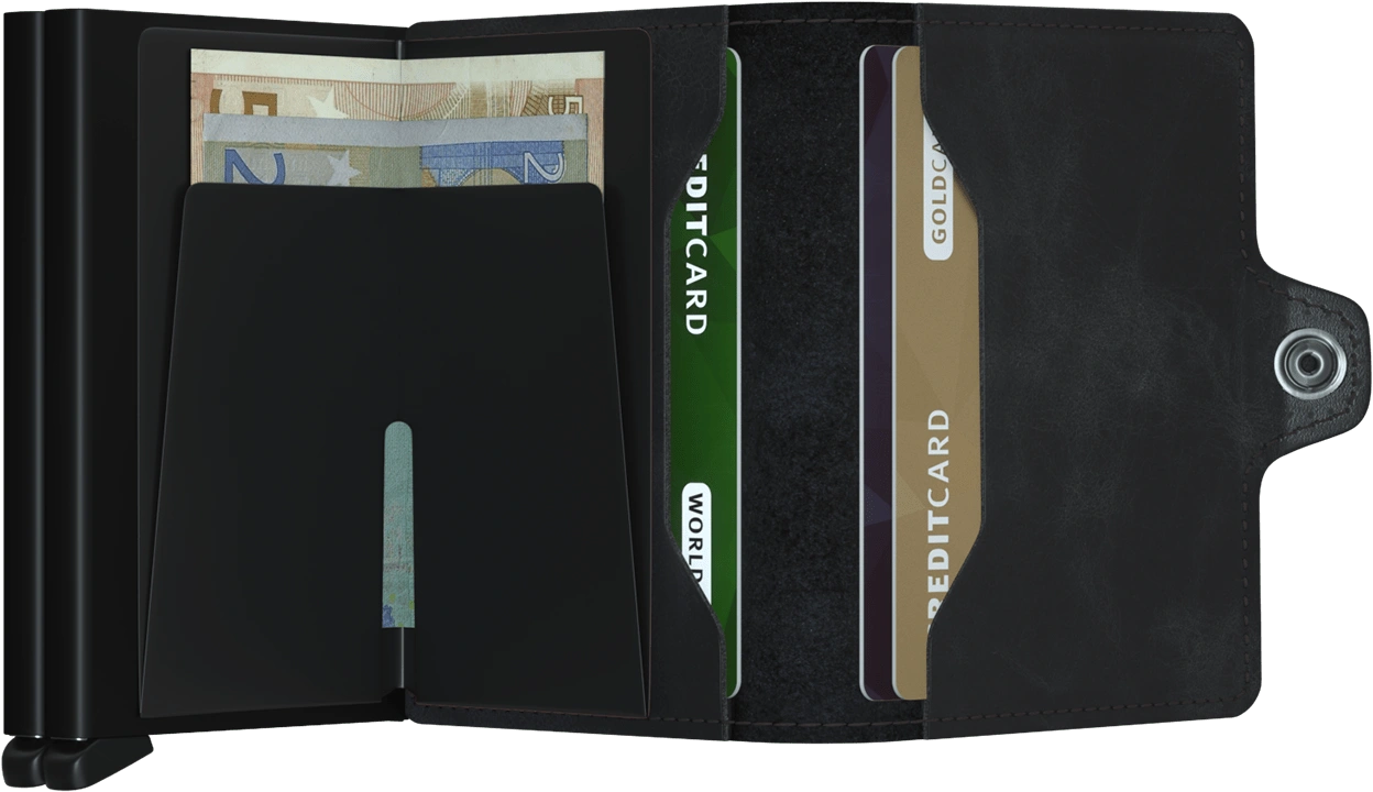 Secrid Vintage Black Twinwallet-Open view