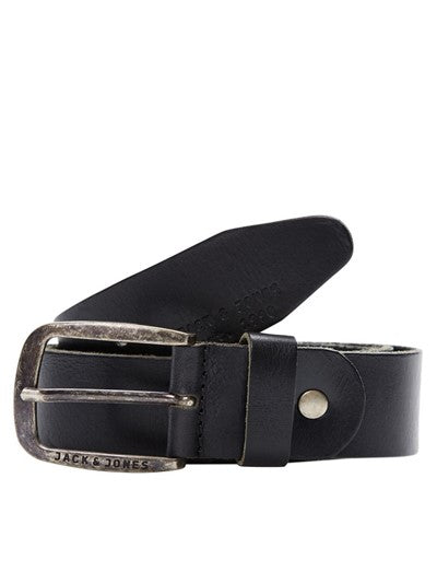 Paul Leather Black Belt By Jack Jones