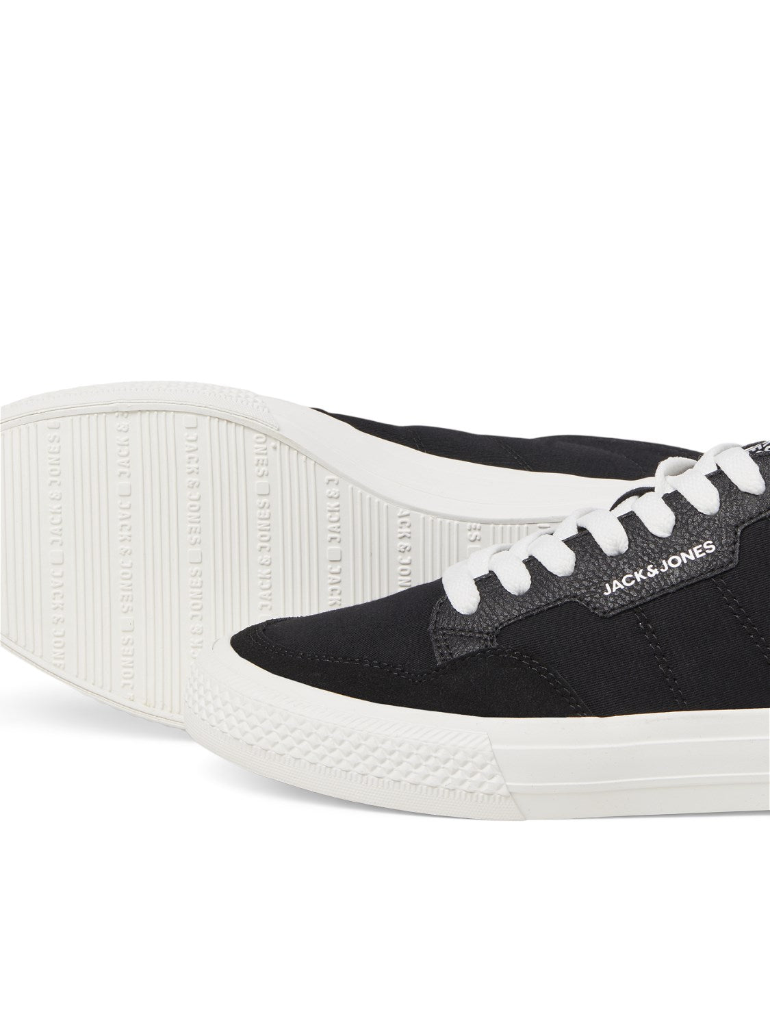 JACK JONES FOOTWEAR Morden Combo Trainers - Anthracite Anthracite side view