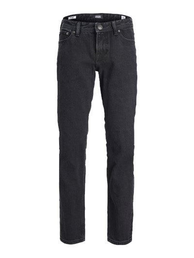 Jack Jones Youths Clark 912 Junior Boy Black Straight Jean Black side view