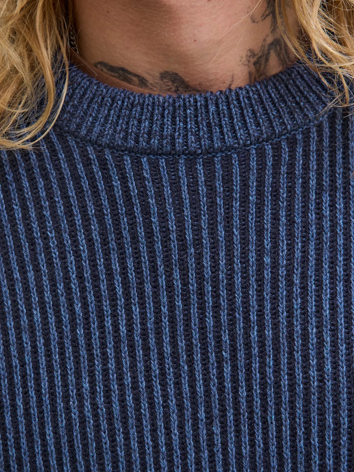 JACK & JONES Dover Sky Captain Knit Sky Captain side view