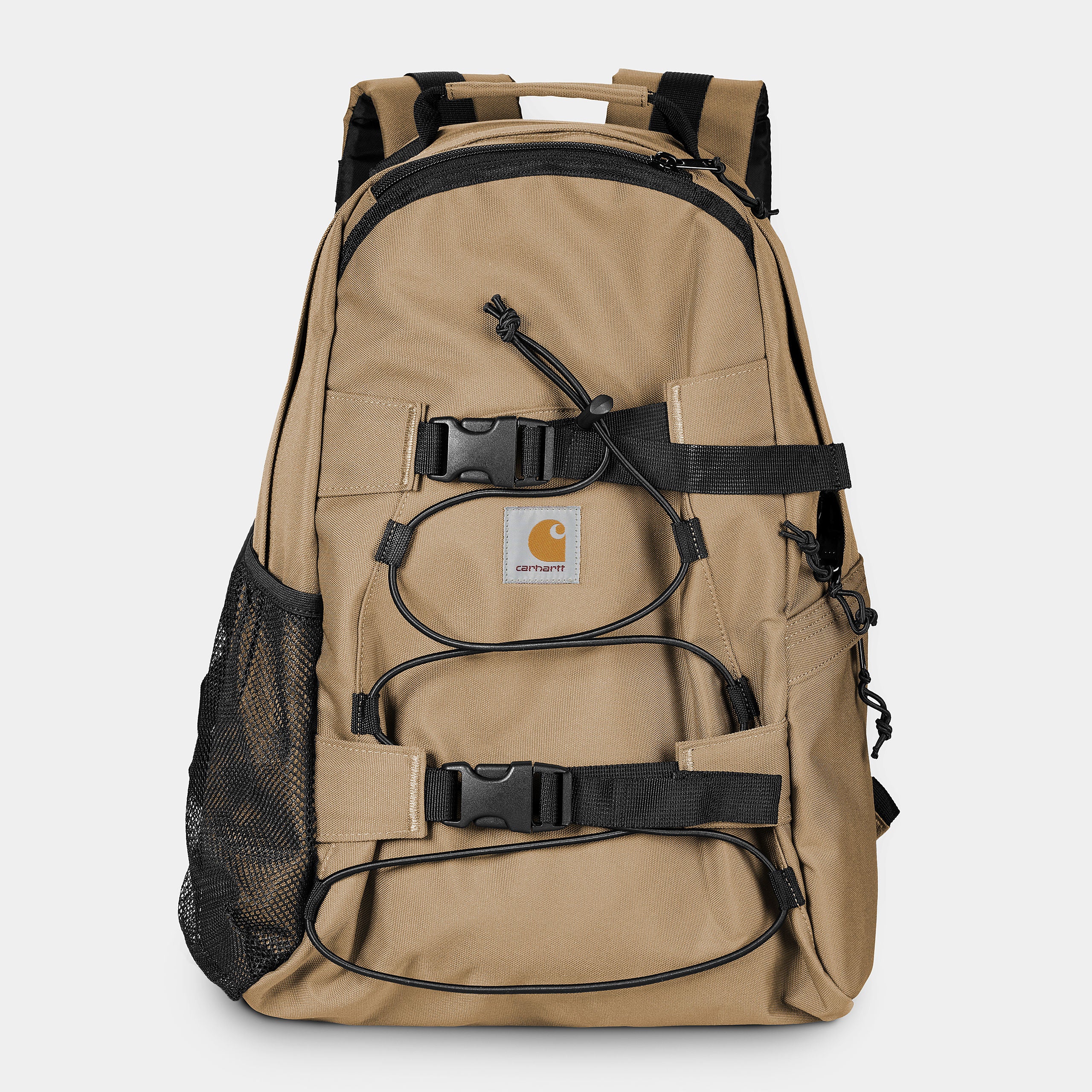 Carhartt WIP Kickflip Backpack-Peanut Peanut model front view