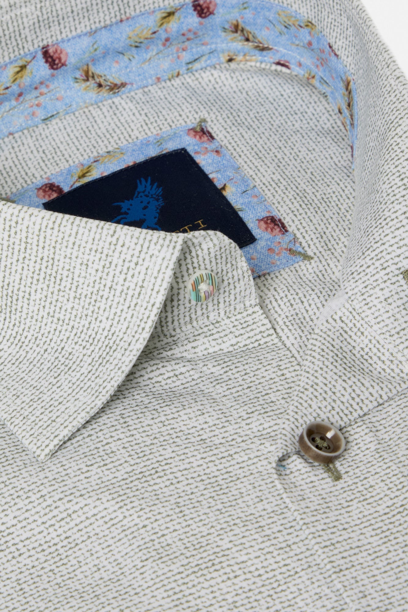 BENETTI Kyle Sage Short Sleeve Shirt Sage detail view