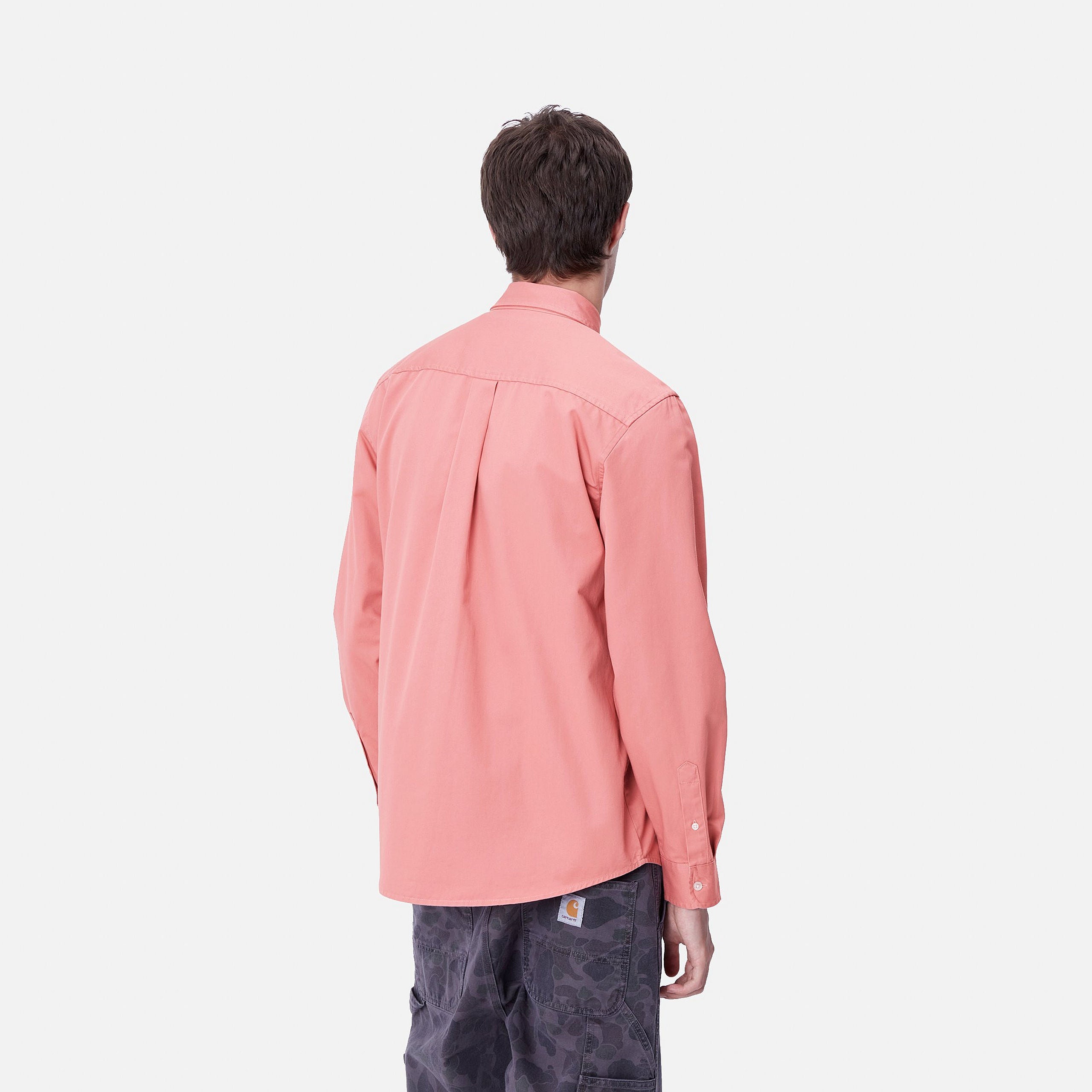 Carhartt WIP Madison Shirt-Dusty Rose / Wax Dusty Rose / Wax view 22