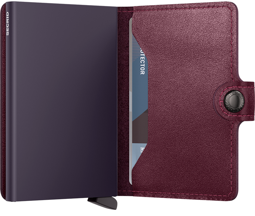 Secrid Original Cranberry Miniwallet-Inside view