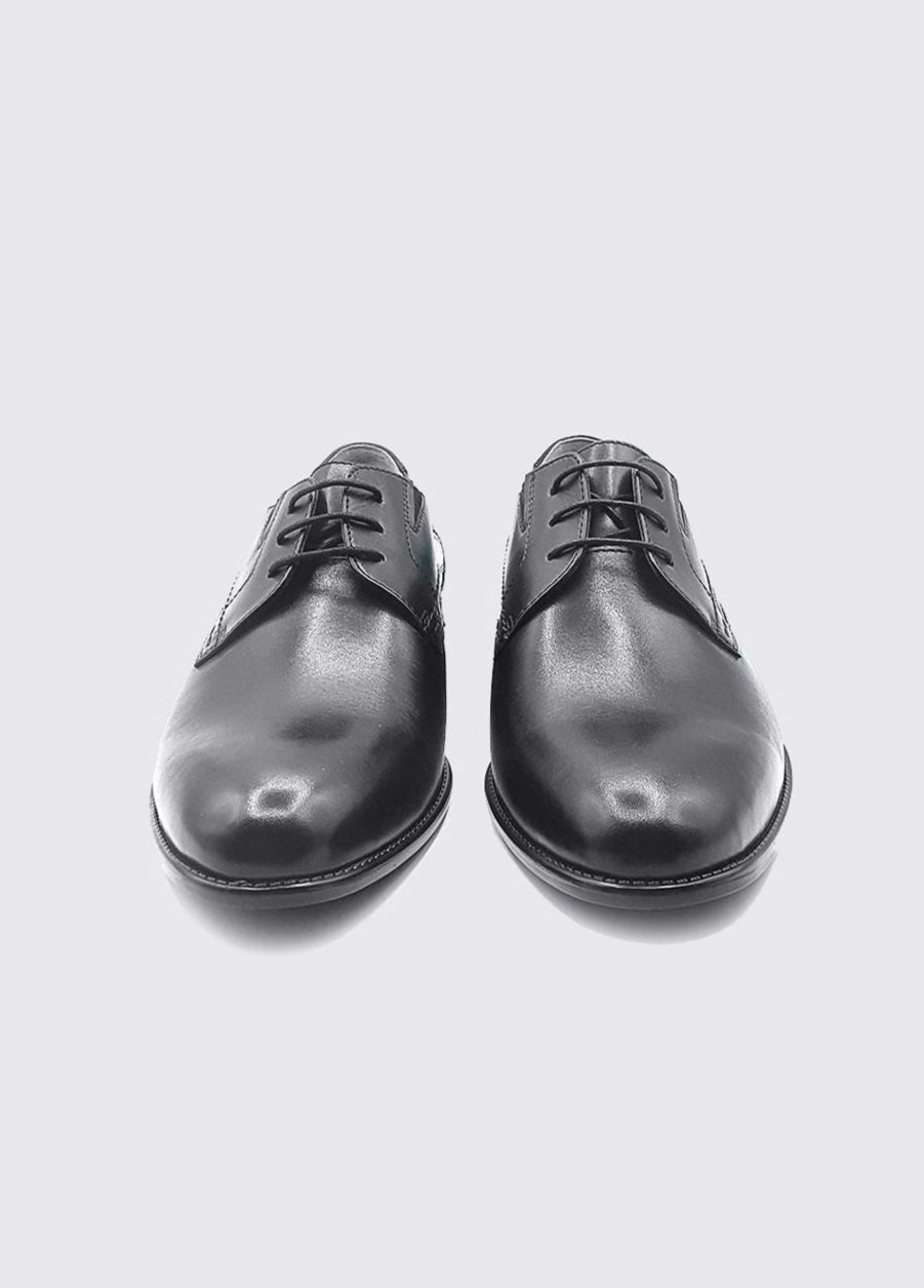 Dubarry Dell Wide Fit Black Shoe Black model back view