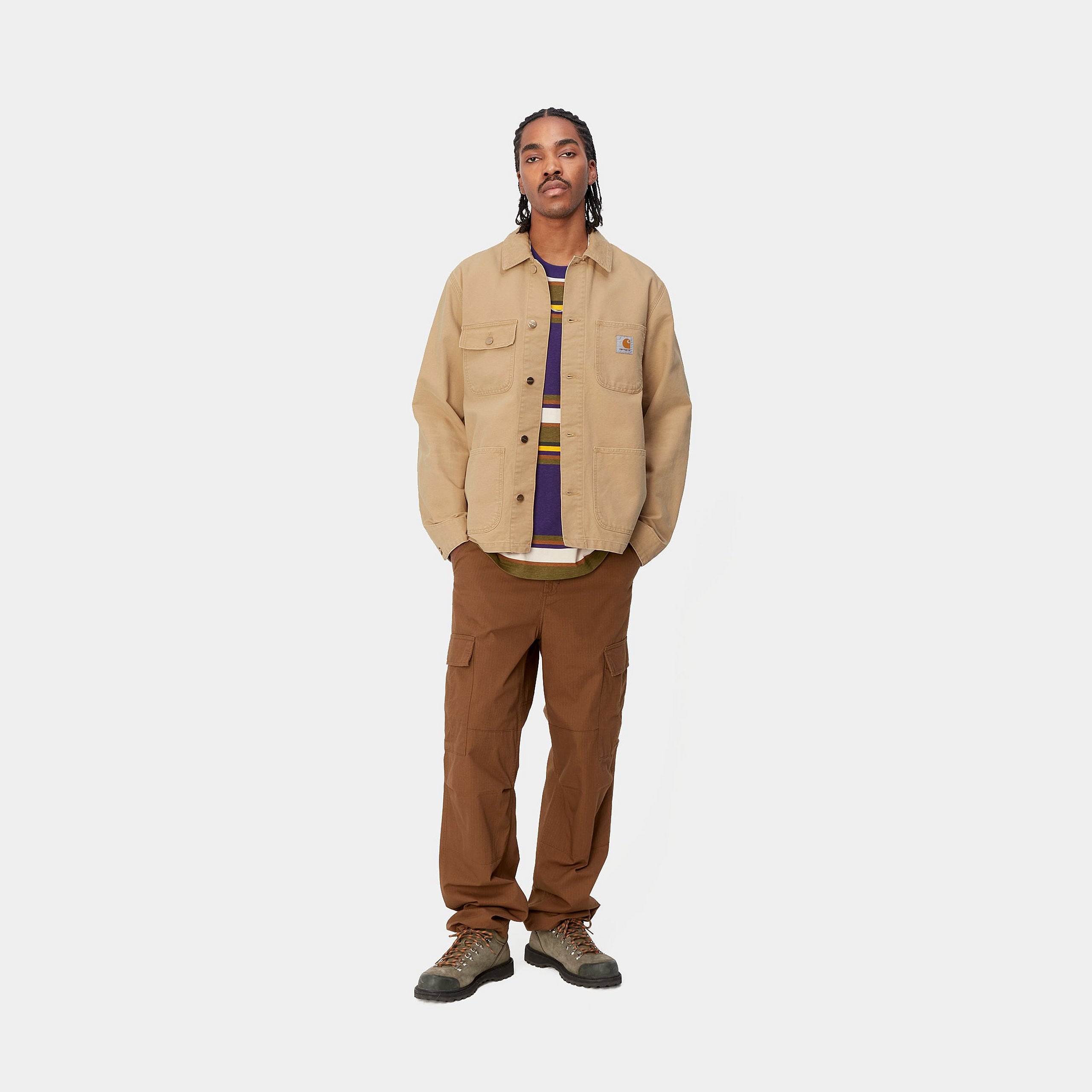 Carhartt WIP Michigan Bourbon / Bourbon Summer Coat Bourbon / Bourbon back view