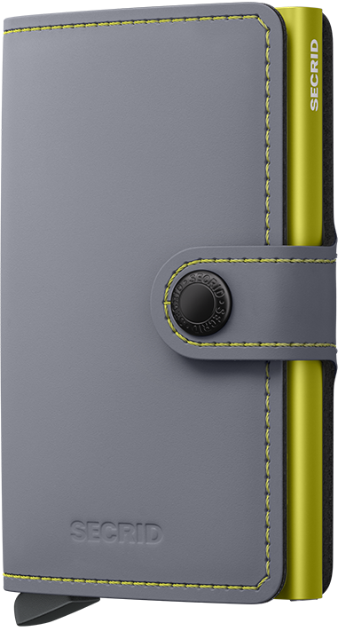 Secrid Matte Grey/Lime Miniwallet