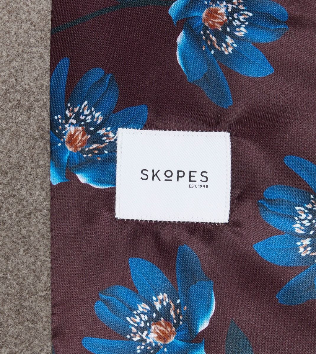 Skopes Faulkner Oat Overcoat Oat side view