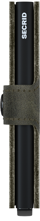SECRID Secrid Vintage Olive/Black Miniwallet Olive/Black model front view
