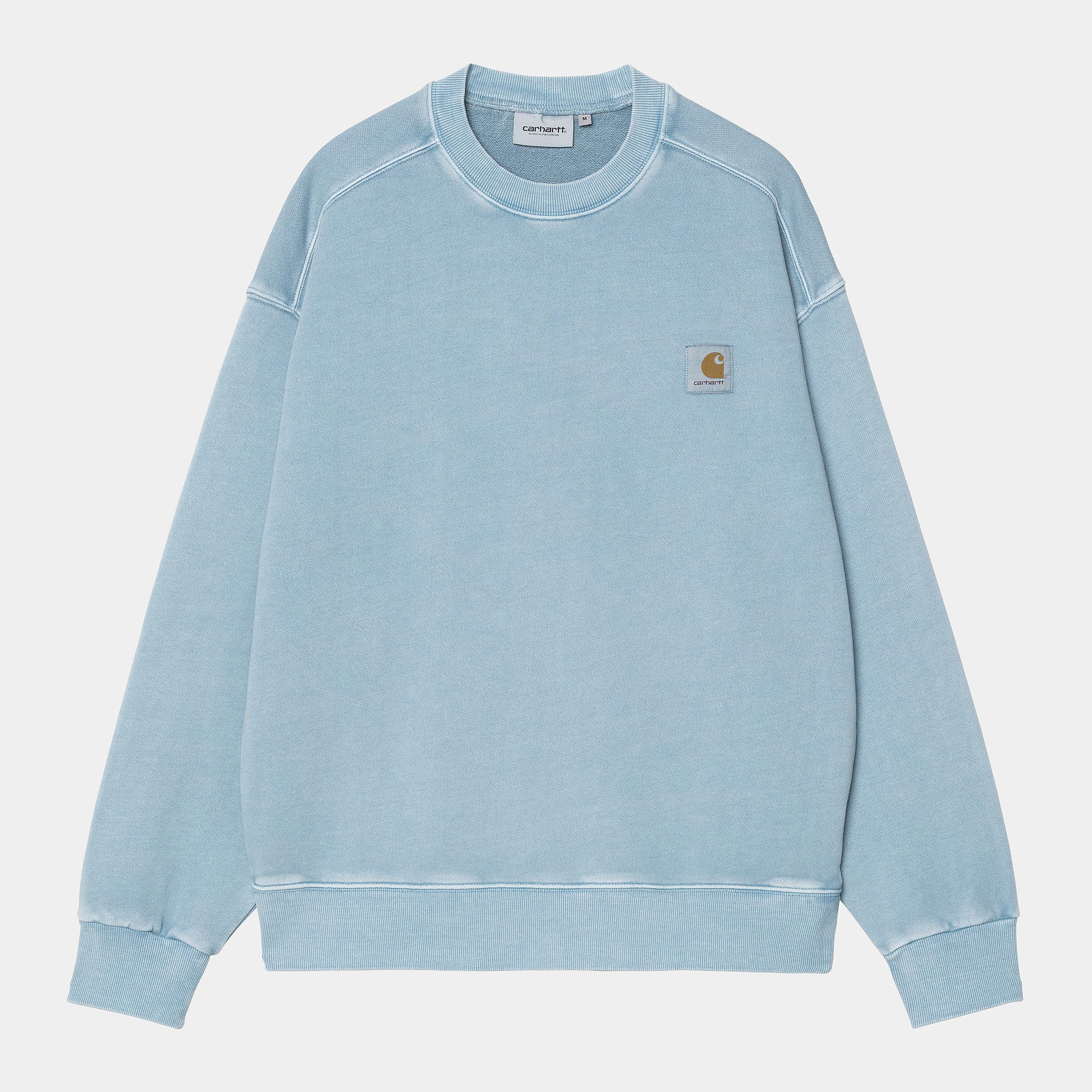 Carhartt WIP Nelson Sweat-Clay Blue Clay Blue detail view