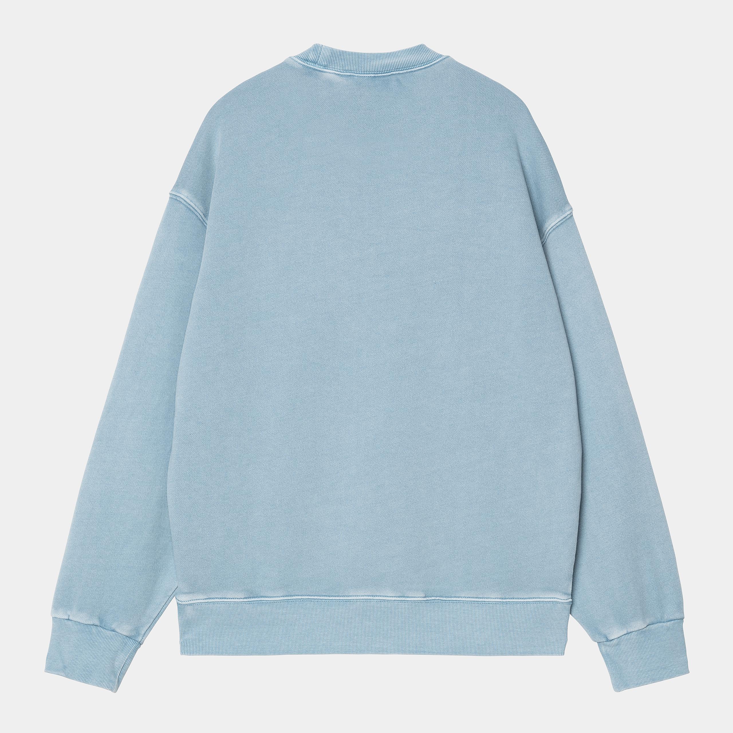 Carhartt WIP Nelson Sweat-Clay Blue Clay Blue back view