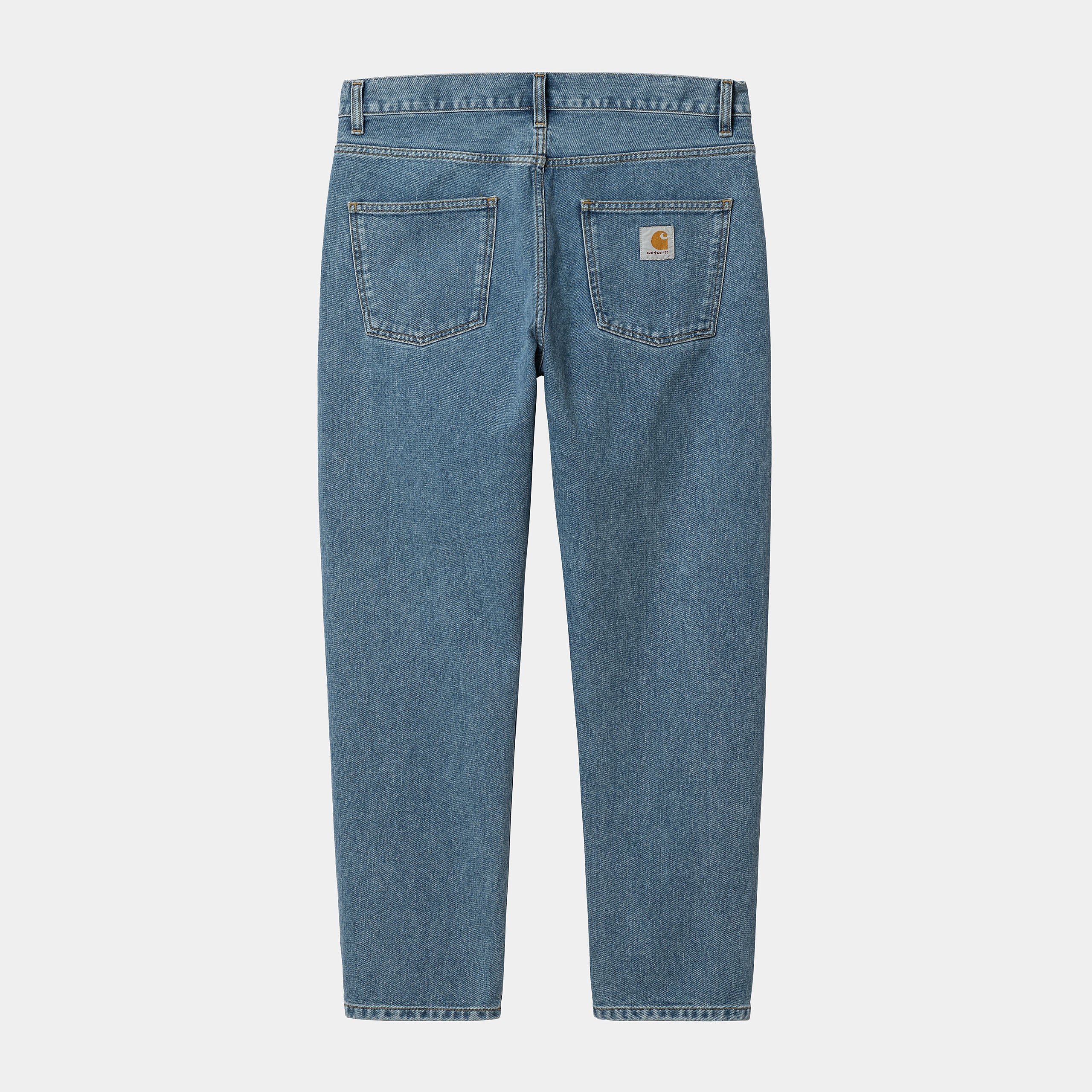 Men's Newel Pant-Blue-Stone Bleached-Back View
