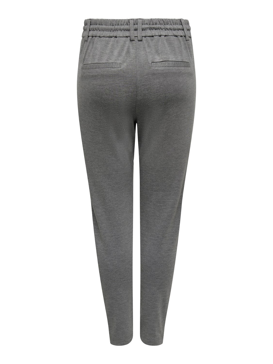 Ladies Poptrash Life Easy Colour Pant-Medium Grey Melange-Model Back View