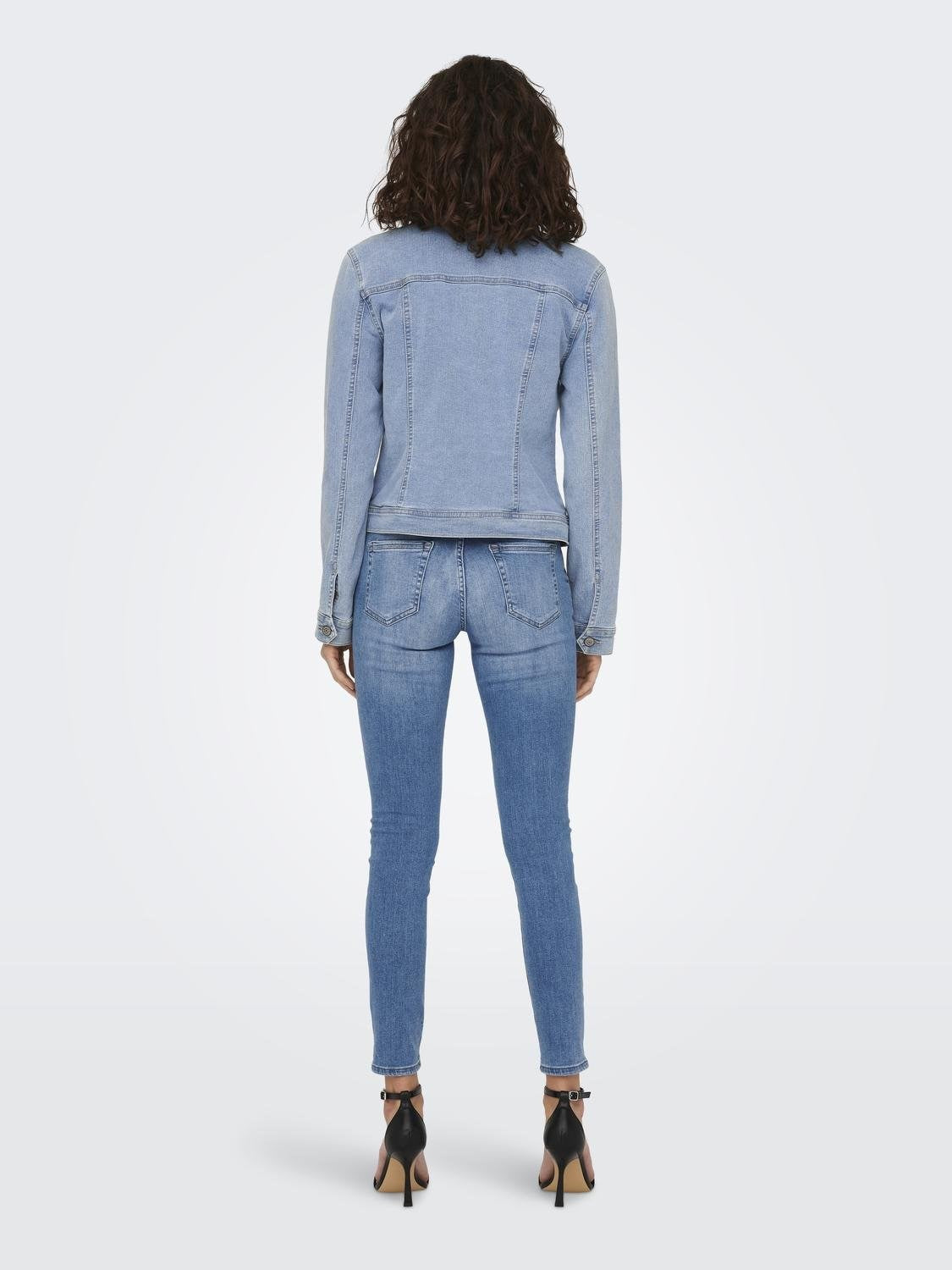 ONLY Wonder Denim Jacket-Light Blue Denim Light Blue Denim detail view