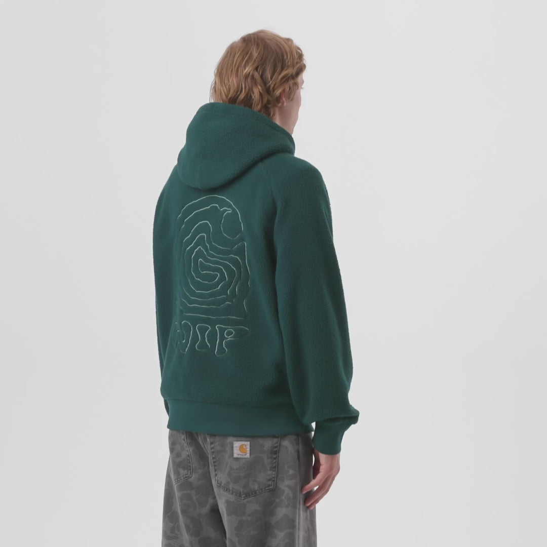 Hooded Helix Sweat-Deep Lagoon / Silver Pine-I035598