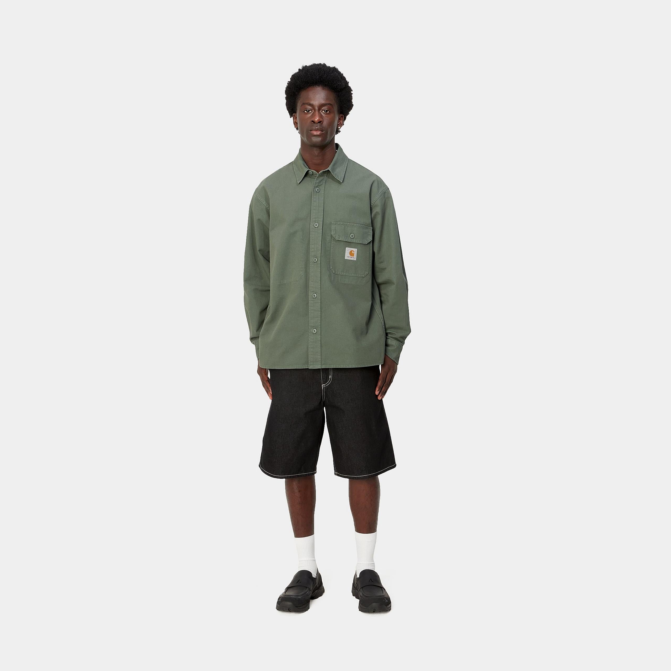 Carhartt WIP Reno Park Shirt Jacket Park model front view