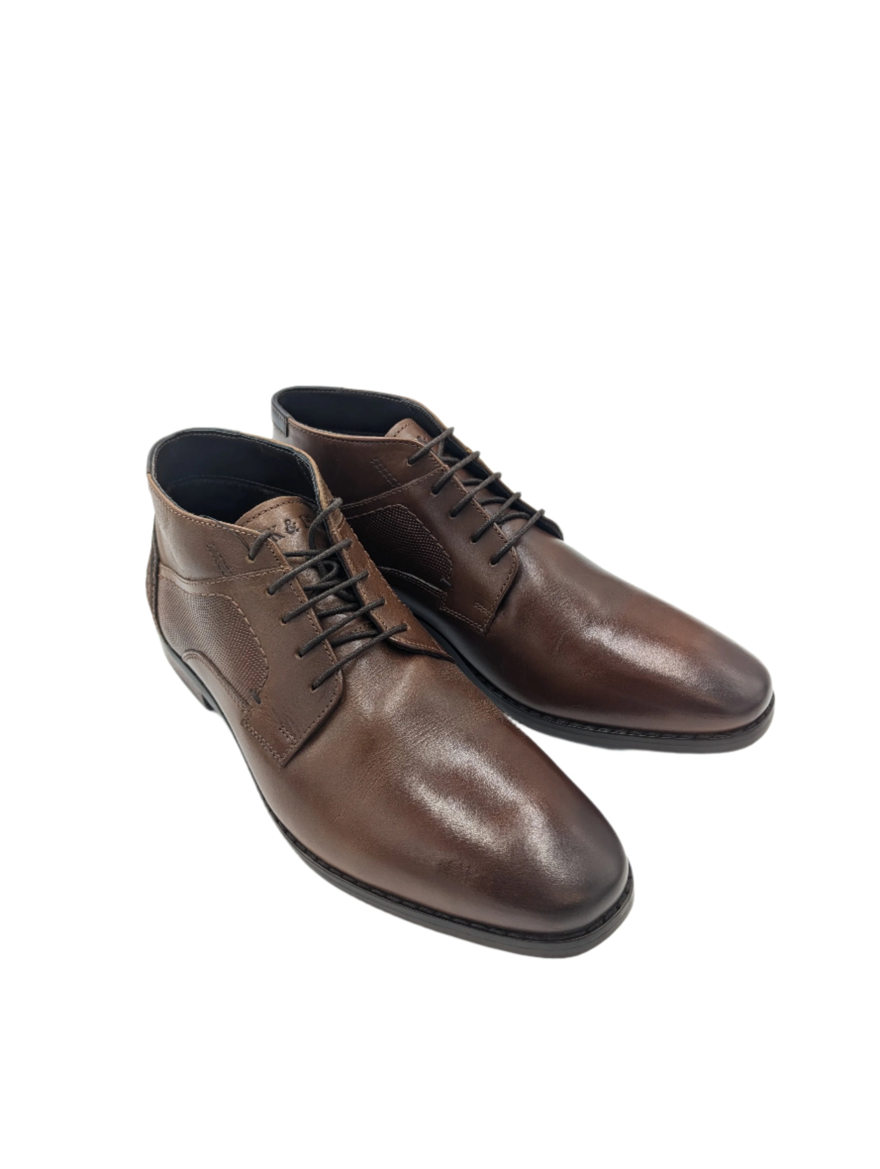 Men's Woodhaven Chestnut Ankle Boot-Side View