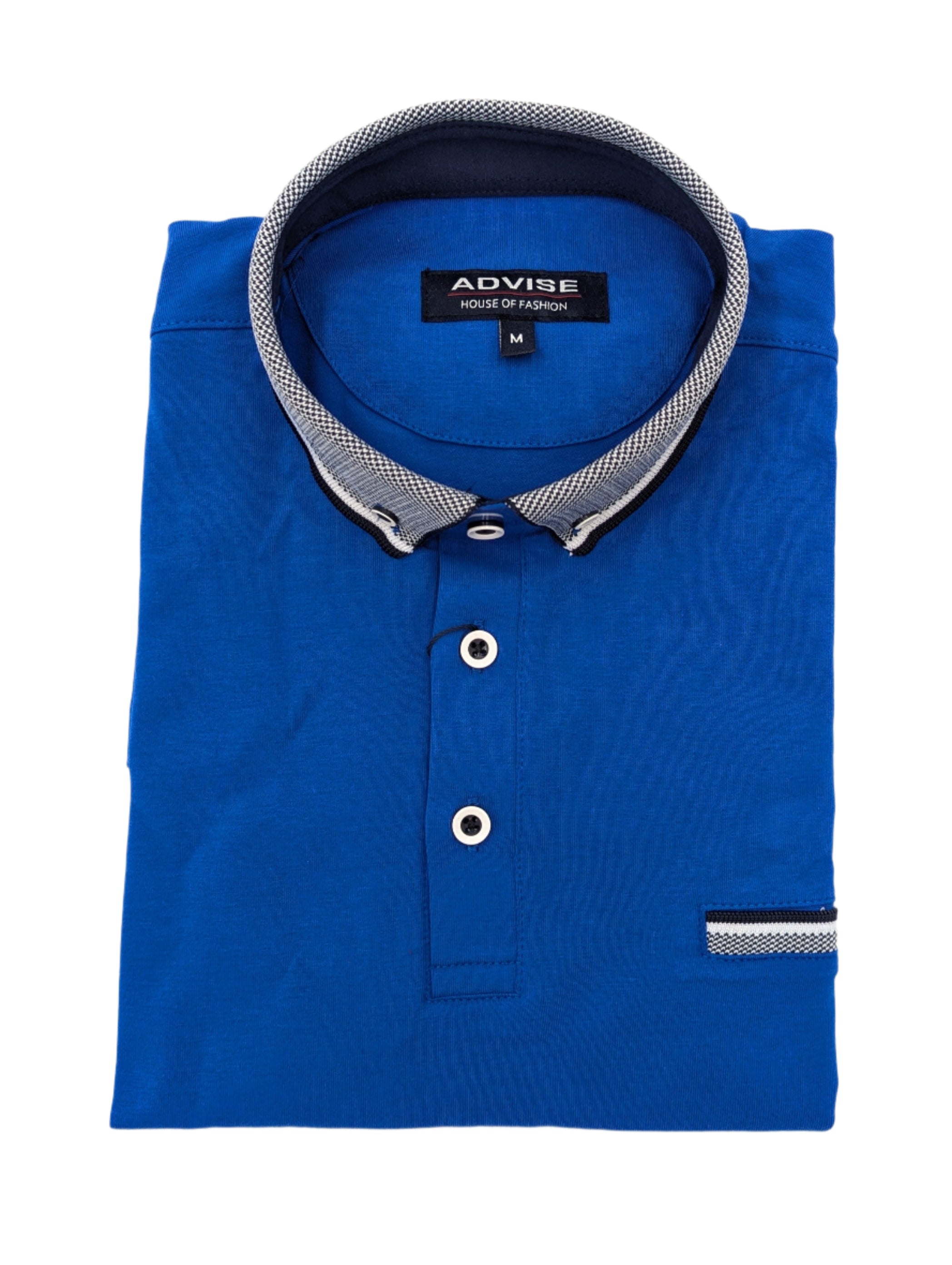 Advise Knitted Collar Royal Polo