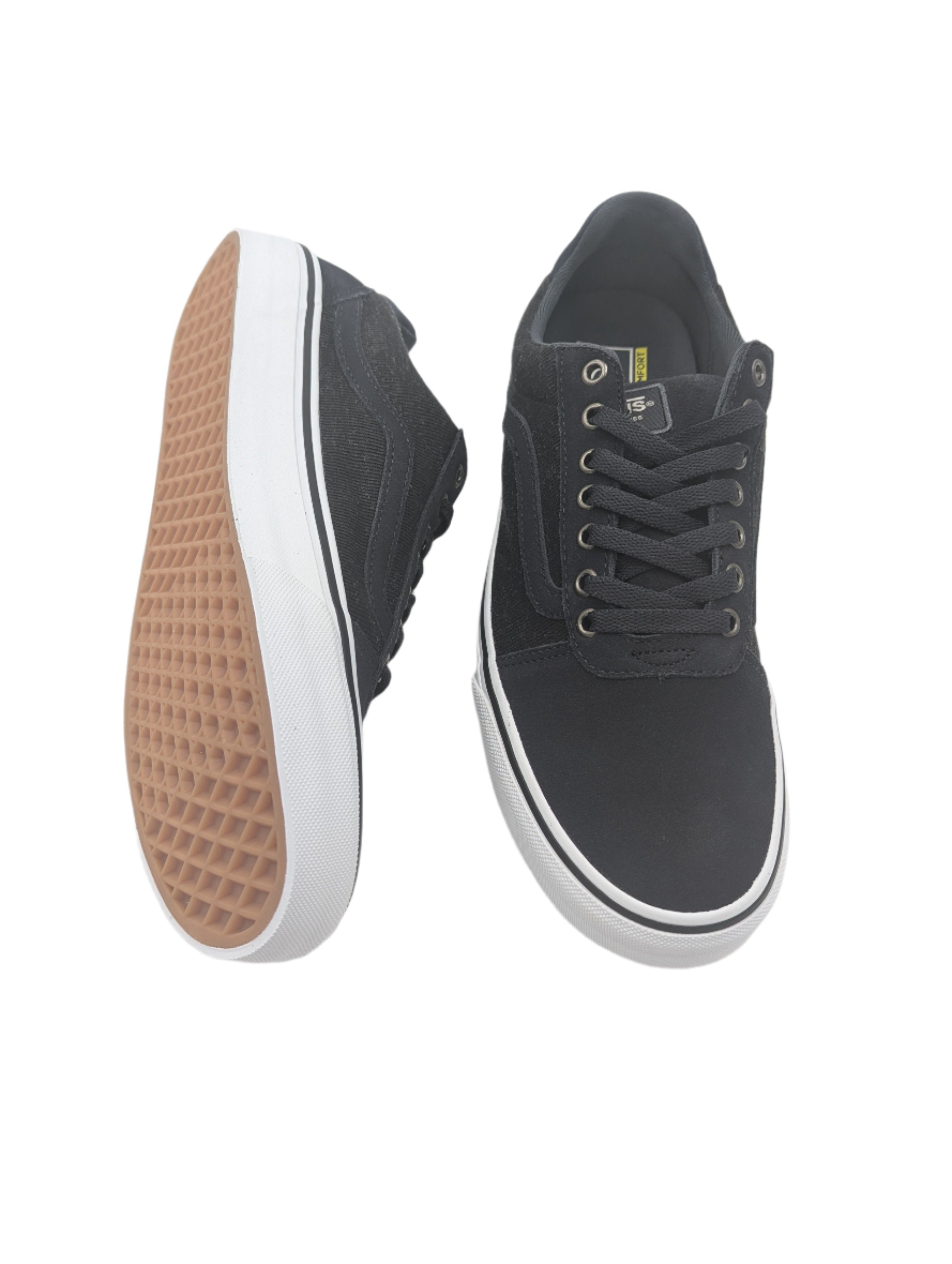 VANS Ward Deluxe Grey Knit Sneaker Grey model front view