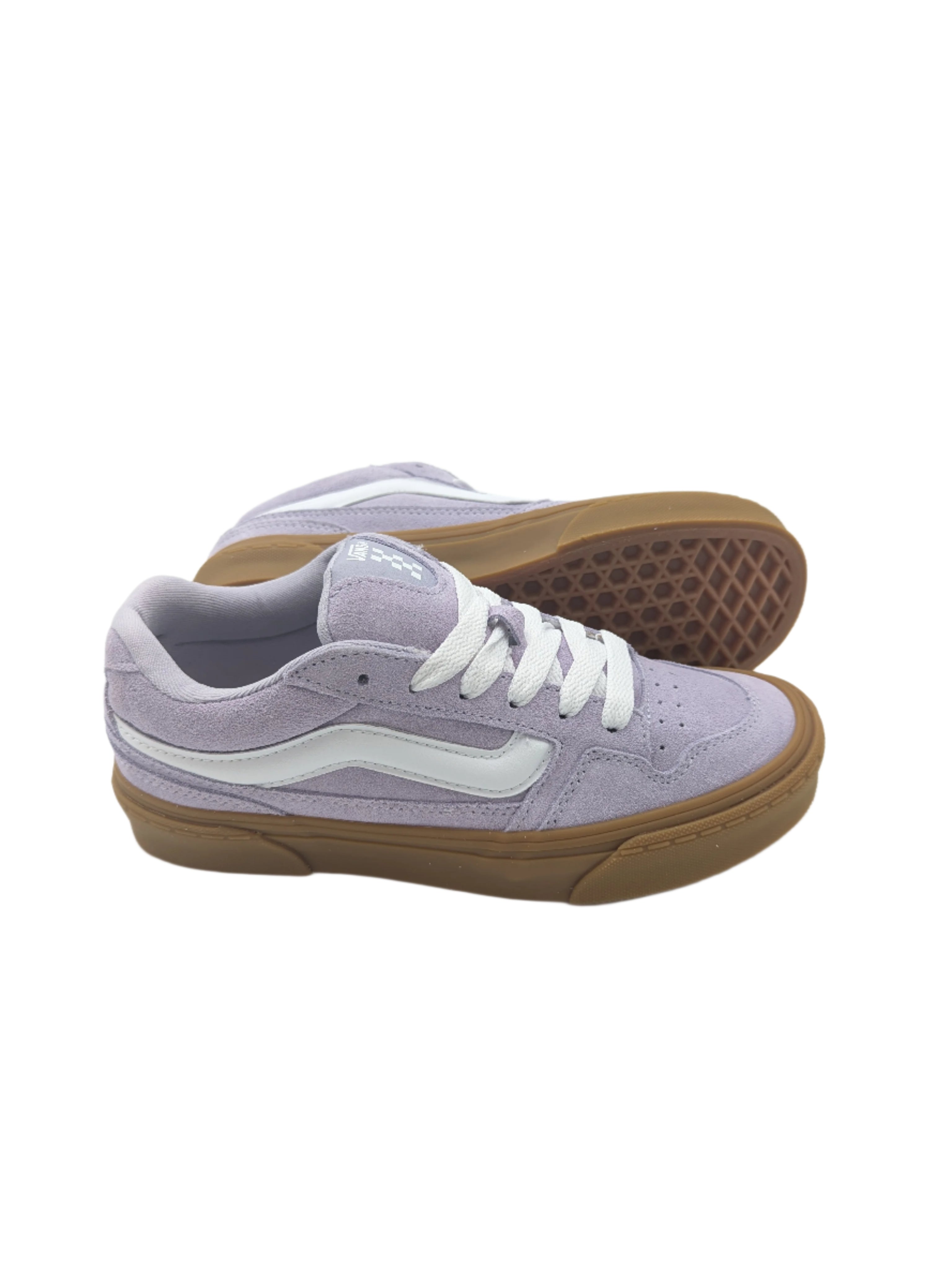 Vans Womens Caldrone Gum Sole - Evening Haze Evening Haze model front view