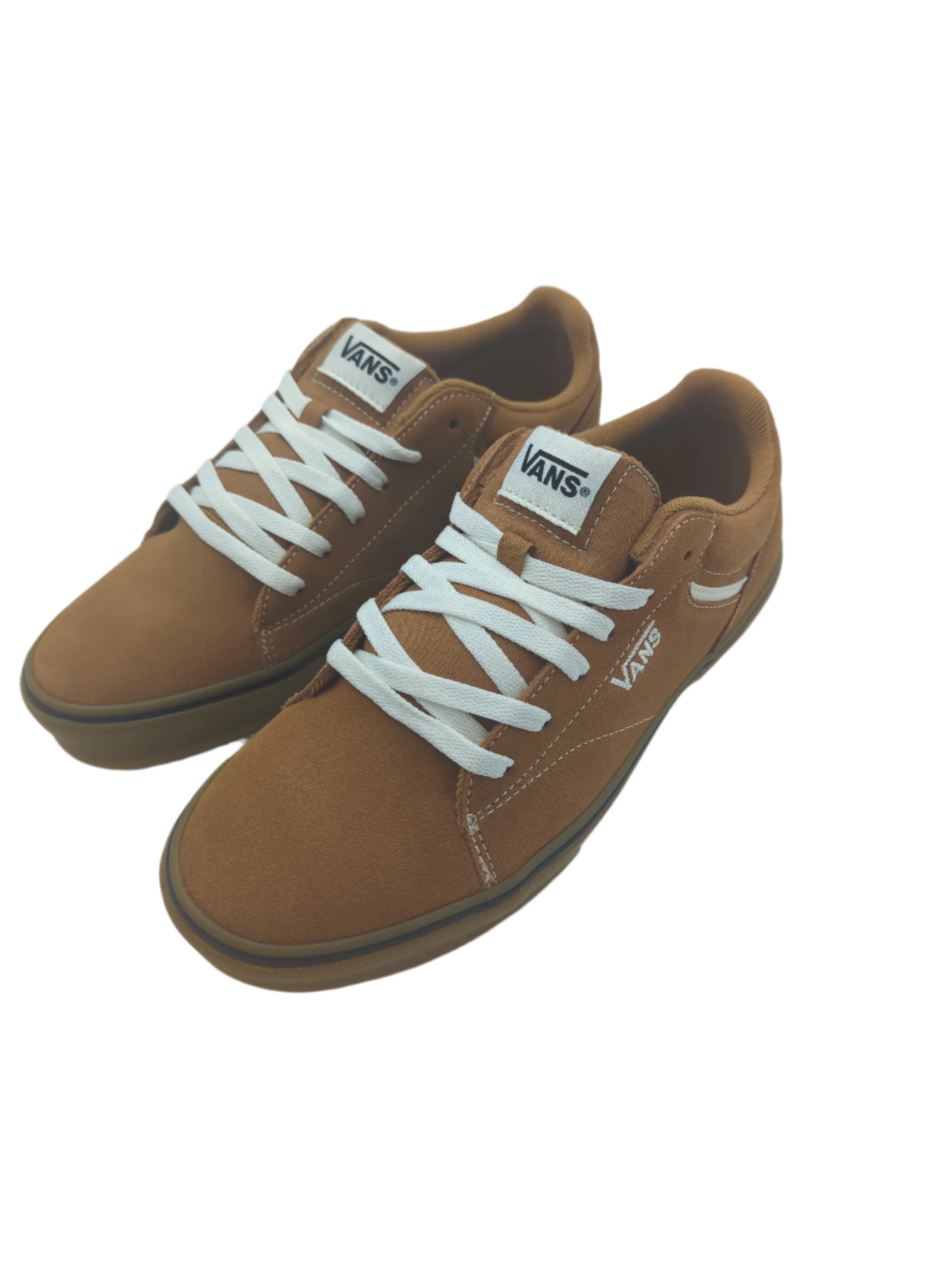 VANS Seldon Brown Suede Trainer BROWN front view