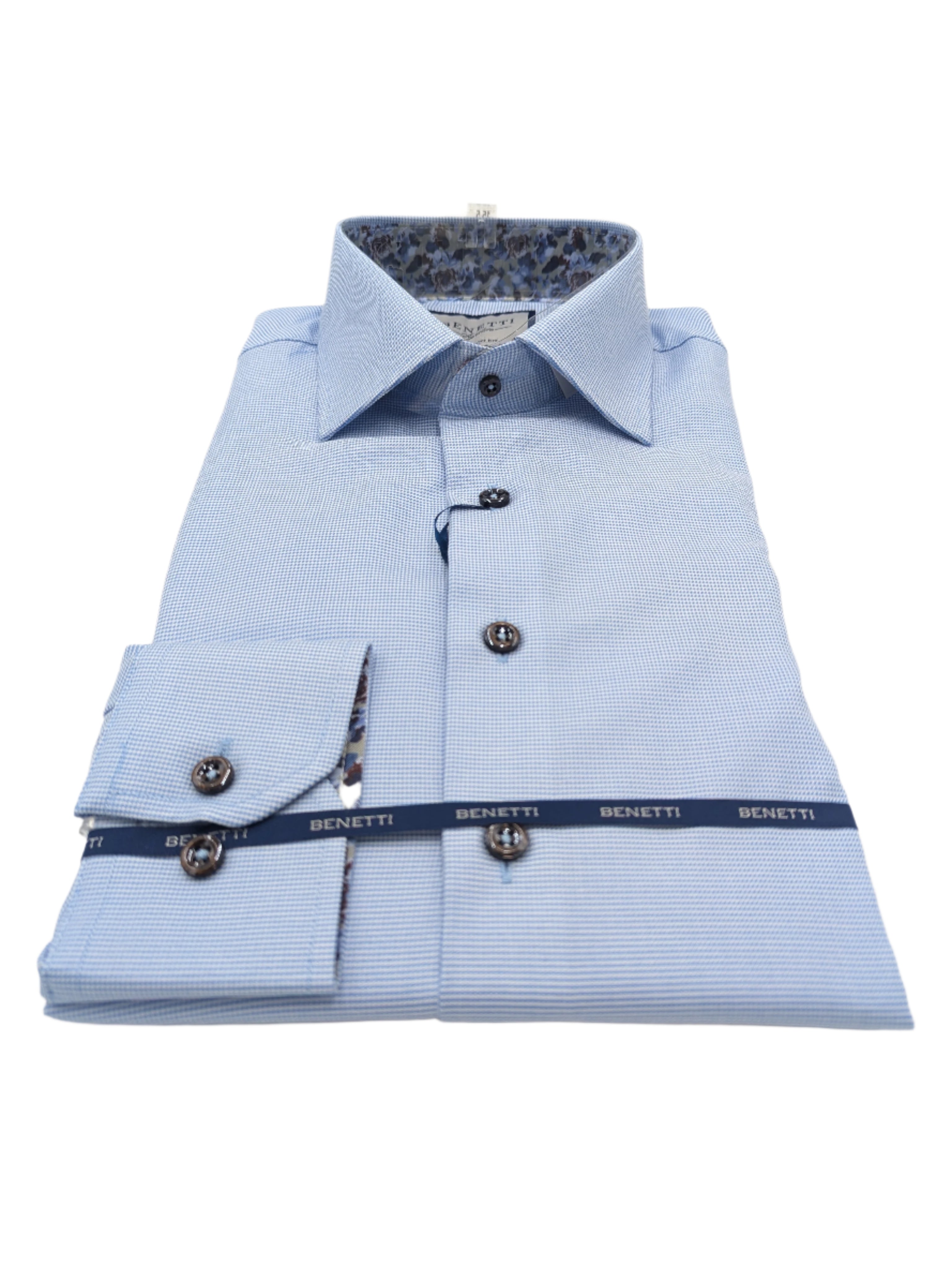 BENETTI Keith Sky Shirt Sky model front view